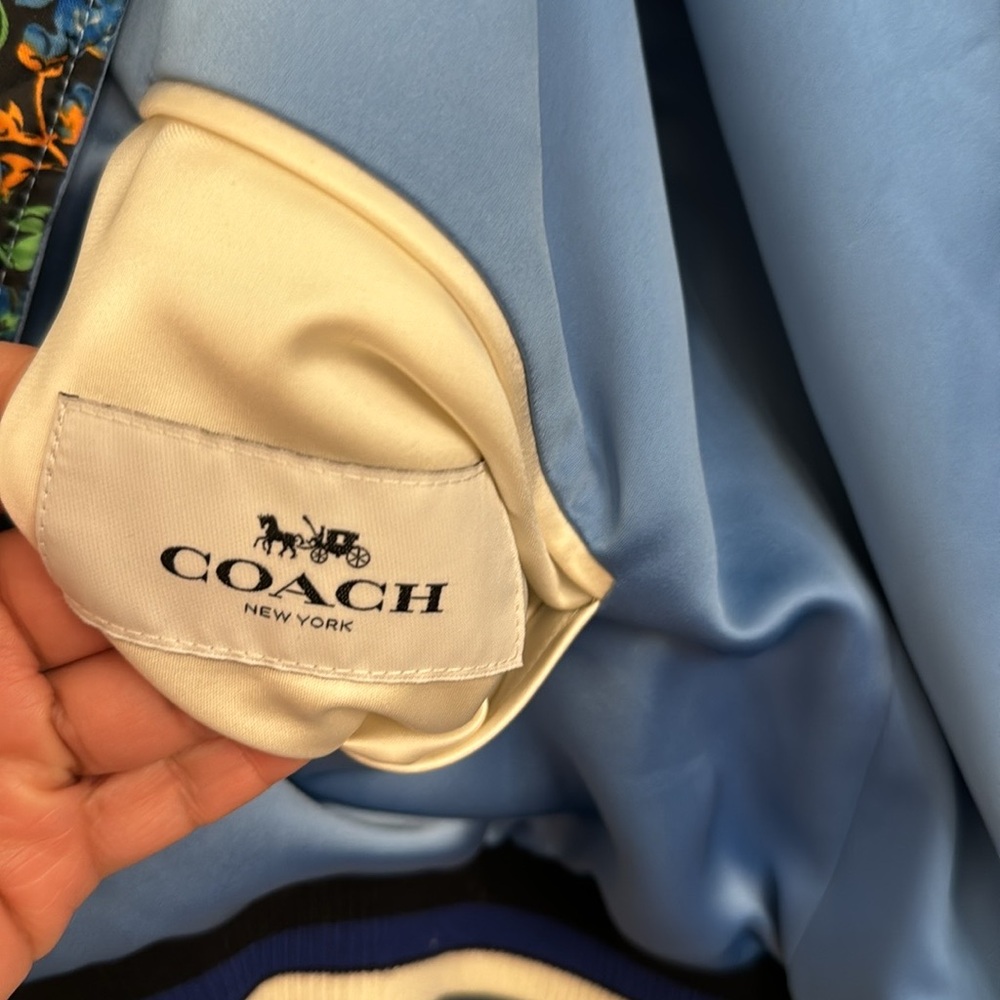 Coach Reversible bomber jacket Jacket Coat Women’s Sz L - Picture 5 of 11